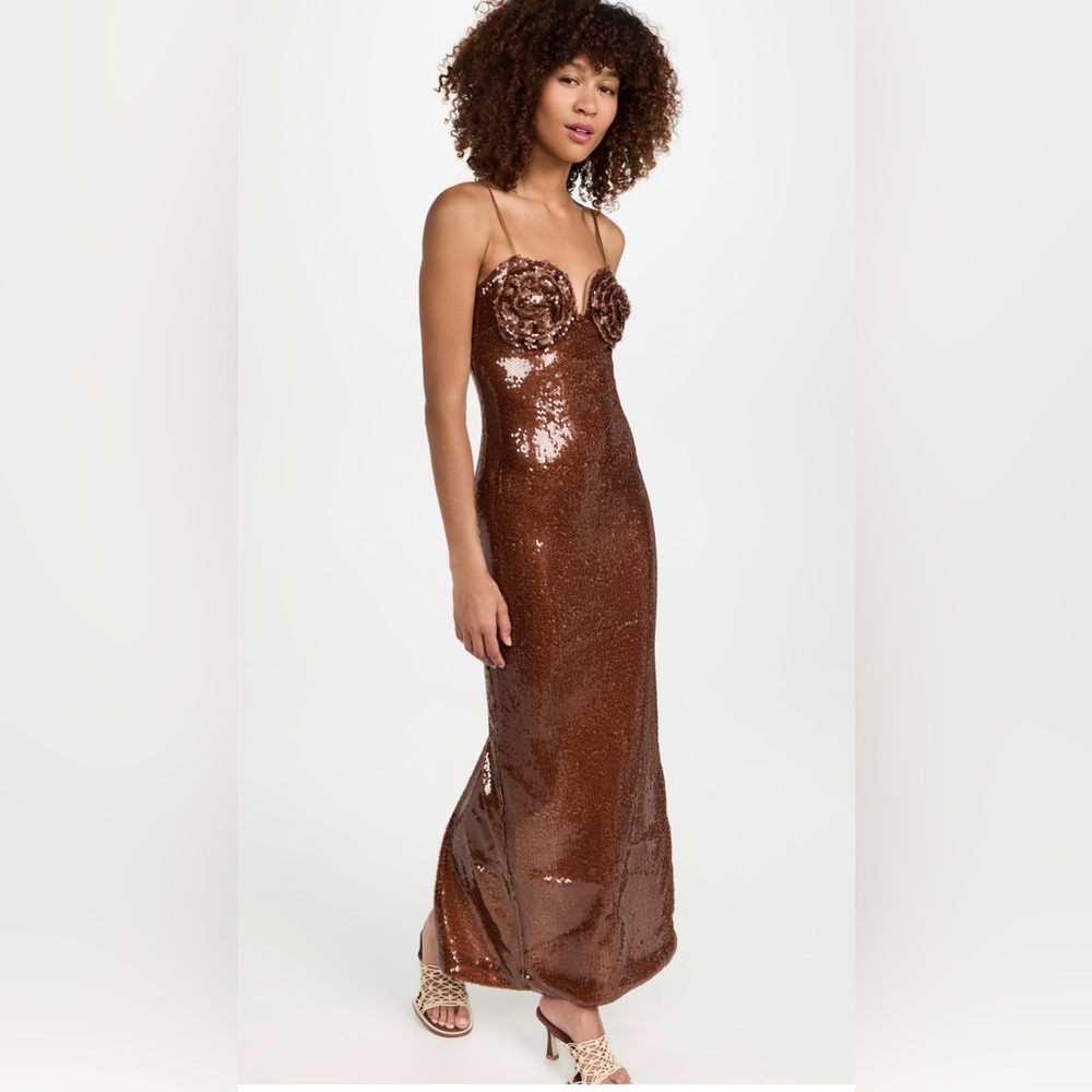 Sequin rose dress